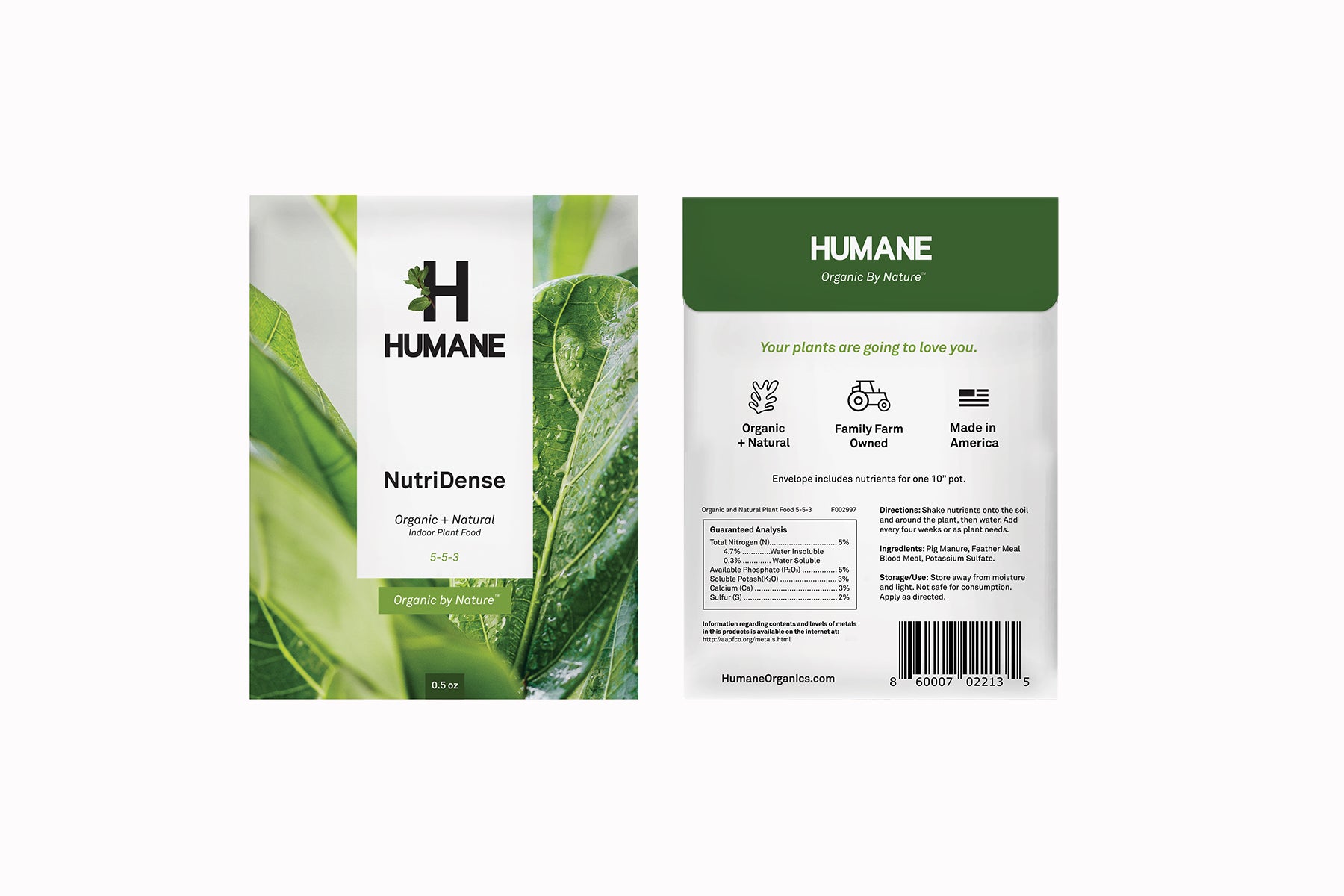 organic indoor plant food NutriDense Indoor Plant Food 3 Single Serve Envelopes – Humane Organics